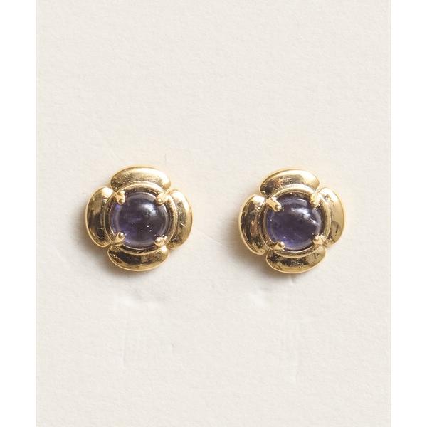 ピアス Zoule ゾーラ：Mon bijouxシリーズ　blooming stone　天然石　カル...