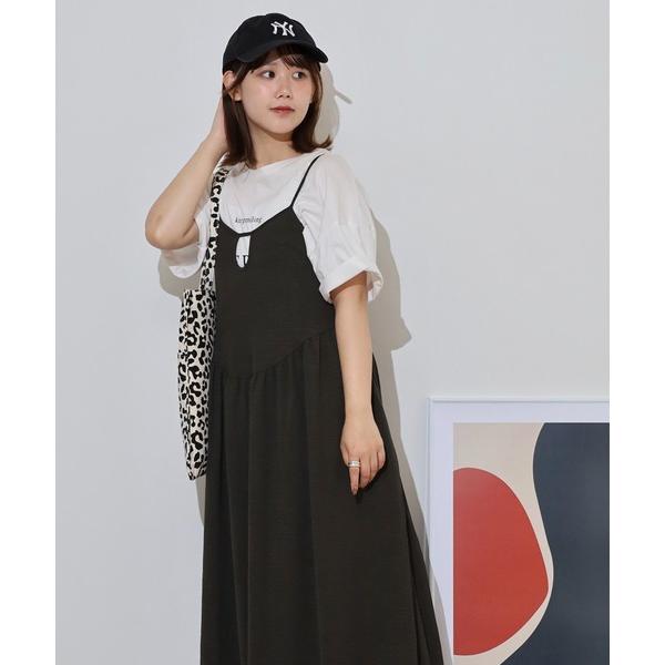 ワンピース cy_an+ フロントデザインキャミワンピース