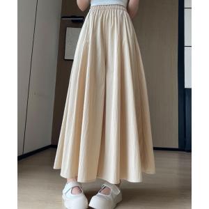 ワイドパンツ パンツ 「スカート見え」ウエストゴムスカーチョ レディース