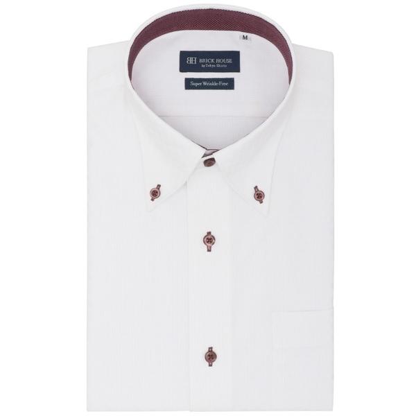 フォーマル シャツ 形態安定ノンアイロン ボタンダウン 半袖ビジネスワイシャツ メンズ