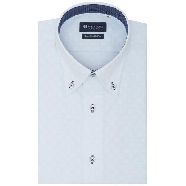 フォーマル シャツ 形態安定ノンアイロン ボタンダウン 半袖ビジネスワイシャツ メンズ