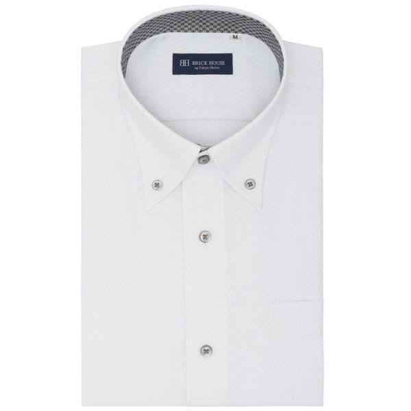 フォーマル シャツ 形態安定ノンアイロン ボタンダウン 半袖ビジネスワイシャツ メンズ