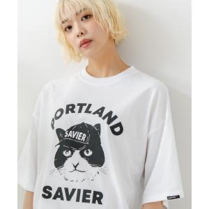 tシャツ 「SAVIER/サビアー」アニマルプリント オーバーサイズ Tシャツ メンズ レディース