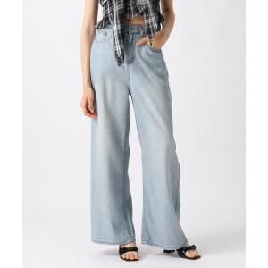 ジーンズ デニム デニムパンツ 「2025SS」ドット柄デニムパンツ レディース