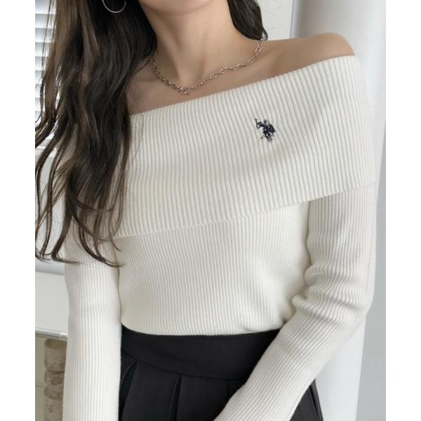 ニット セーター 「Ada.別注 U.S. POLO ASSN」オフショル ニット レディース
