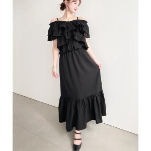 ワンピース 夏 「マルチWAY」ショルダースリットクロスフリルセパレートワンピース