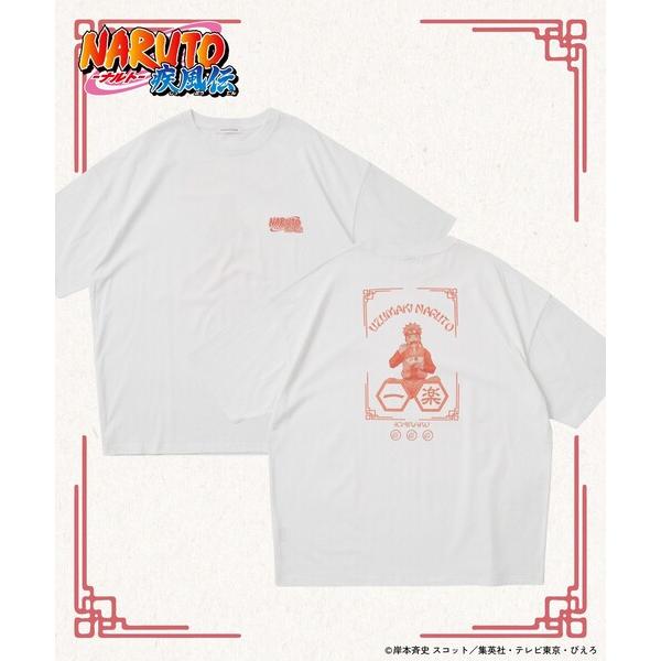 tシャツ 限定展開 アニメ「NARUTO-ナルト- 疾風伝」 別注 リラックスフィット ウォッシュ加...