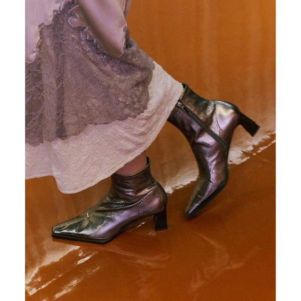 ブーツ 「S-LLサイズ展開・柔らかい」ストレッチ6cmショートブーツ BZ23840 レディース