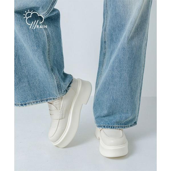 長靴 レインブーツ 入学式 卒業式 「晴雨兼用・軽量」プラットフォームコインローファー IZ5788...