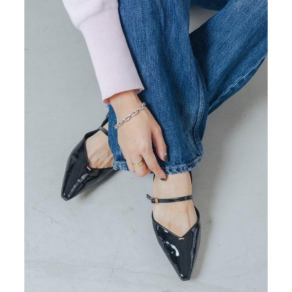 パンプス 「ふかふか・軽量」セパレートストラップ3.5cmパンプス IZ5799