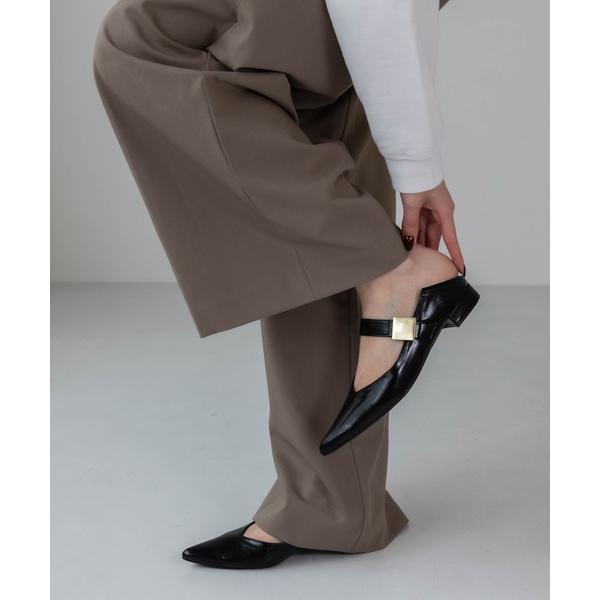 パンプス 「ふかふか・軽量」Vカット2cmメリージェーン IZ5877