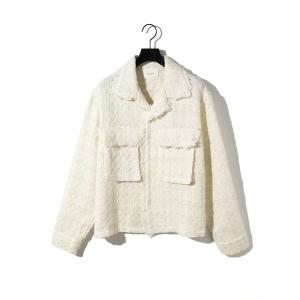 ダウンジャケット ダウン MIDIUMISOLID Men’s ブライトツイードブルゾン メンズ