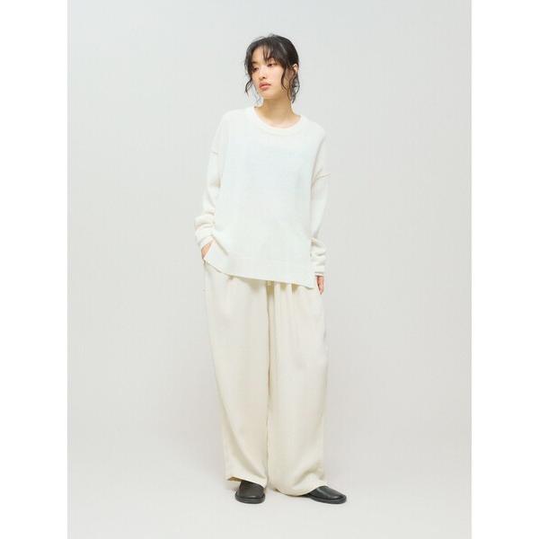 パンツ MIDIUMISOLID for Ladies リラックスジャカードパンツ レディース