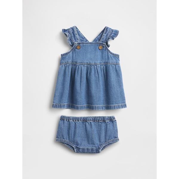 セットアップ デニム サロペットスカートセット (ベビー) キッズ 子供服 女の子