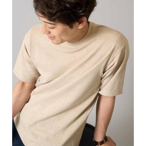 tシャツ 「接触冷感/イージーケア/毛玉になりにくい」変形スムースクルーネックカットソー メンズ