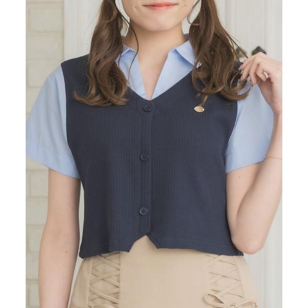 ブラウス シャツ スキッパードッキングSH レディース