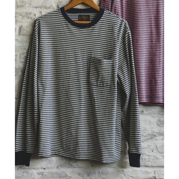 tシャツ Pocket Tee Indigo Stripe メンズ