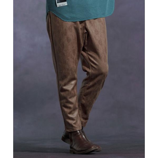 パンツ mp13901-ストレッチテーパードパターンパンツ メンズ