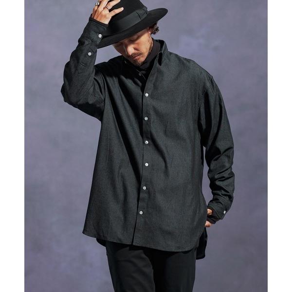 シャツ ms6170-6.5ozデニムロングシャツ メンズ