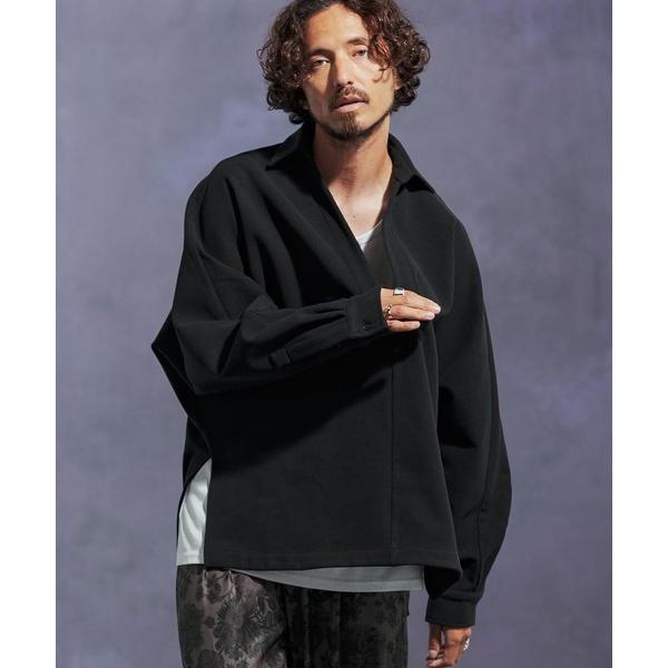 シャツ ms6172-ディープスキッパー起毛プルオーバーシャツ メンズ