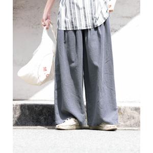 ワイドパンツ パンツ 「レギュラー丈」soulberryのナツパンツ レディース
