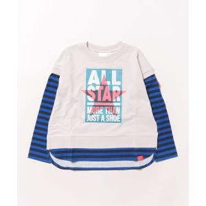 トレーナー CONVERSE/コンバース　レイヤード風トレーナー キッズ 子供服 男の子 女の子