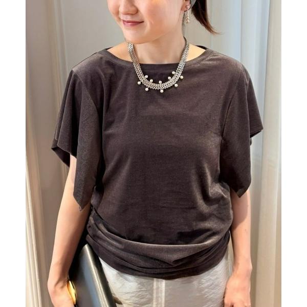 tシャツ ベロアトップ レディース