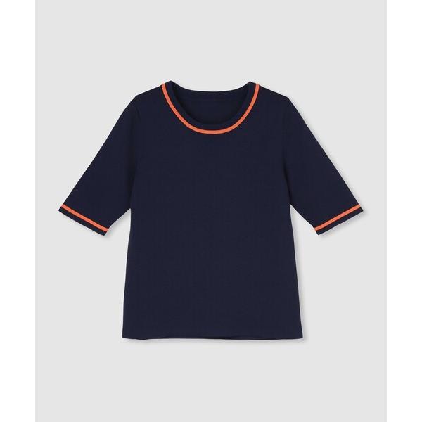 ニット セーター 総針コンパクトクルーネックプルオーバー レディース