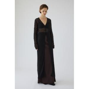 カーディガン Lace knit gown レースニットガウン レディース