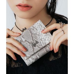 財布 GYDA(ジェイダ)口金ミニ財布 GY-W362 パイソンエンボス レディース