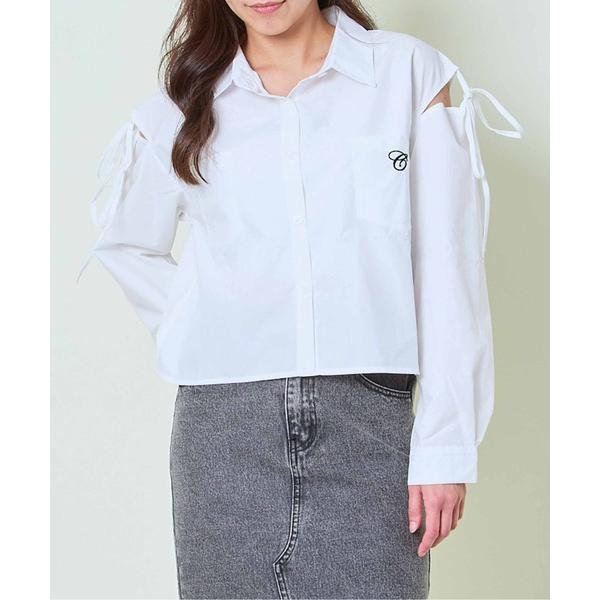 ブラウス シャツ 「オープンショルダー×リボン」レディース シャツブラウス 抜け感トップス 春夏秋 ...