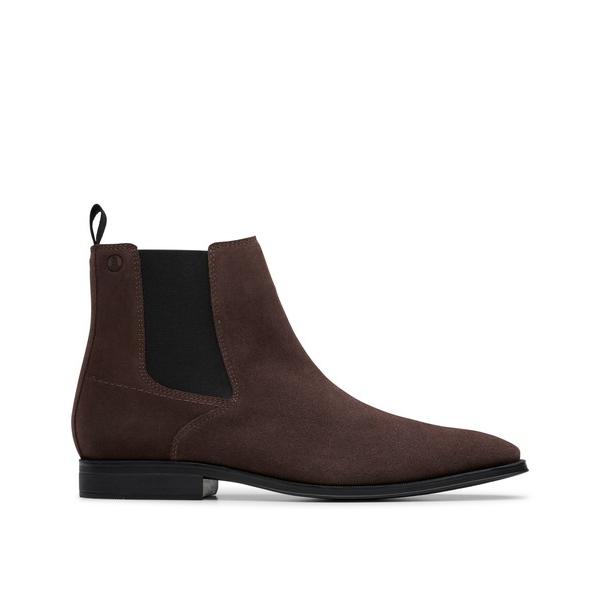 ブーツ Paulton Easy / ポールトンイージー（ダークブラウンスエード） メンズ