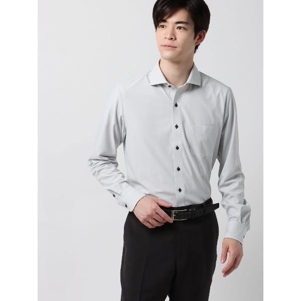 フォーマル シャツ 涼しい最高シャツ 長袖ワイシャツ ノンアイロンジャージー ホリゾンタルカラー ド...