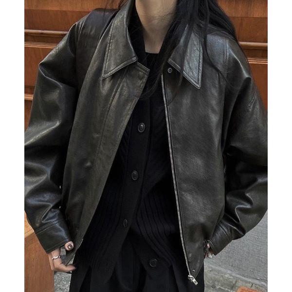 「LAC-VERT」 ジップアップブルゾン FREE ブラック レディース