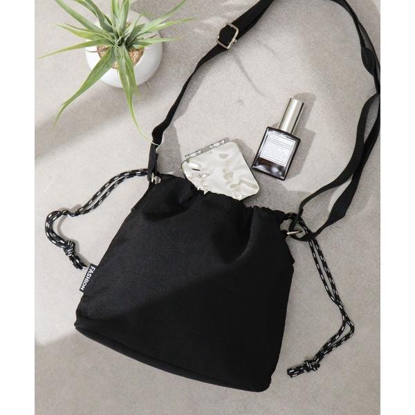 ショルダーバッグ バッグ 巾着形パラコード紐ショルダーバック レディース メンズ
