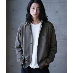 シャツ ハニカムジャガードオーバーシャツ メンズ