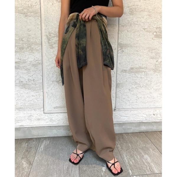 スラックス パンツ FOLD TUCK OVAL PANTS レディース