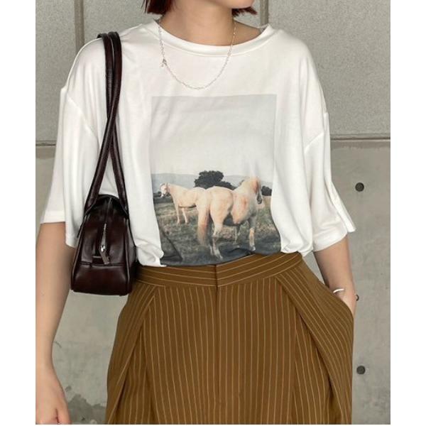 tシャツ Silvia Conde Olivan×Ameri OVERSIZE TEE レディース