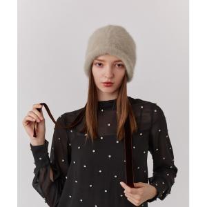 帽子 ハット Chapeau d' O  Lame Angora Hood / シャポードオー レディース