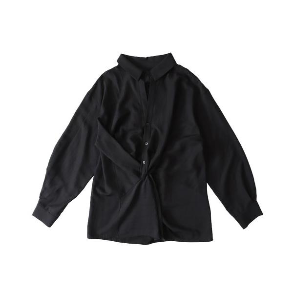 ブラウス シャツ twist asymmetry shirts(ツイストアシンメトリーシャツ) レデ...