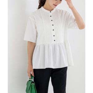 ブラウス シャツ 「SONO/ソーノ」「DRY POPLIN」-パラレルタックブラウス レディース