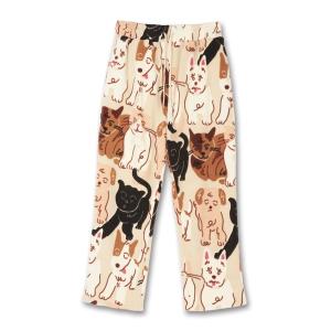 パンツ CAT”＆”DOG” norahi フリースパンツ レディース メンズ