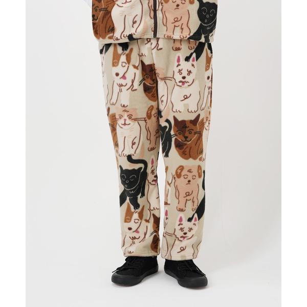 パンツ “CAT”＆“DOG” norahi フリースパンツ レディース メンズ