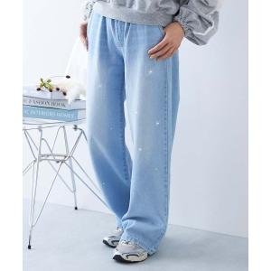 パンツ 「chum」キラッとラインストーン 着映え デニムパンツ キッズ 子供服 女の子