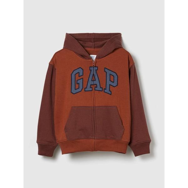 パーカー  リラックスフィット GAPロゴ カラーブロック ジップアップパーカー (キッズ) キッズ...