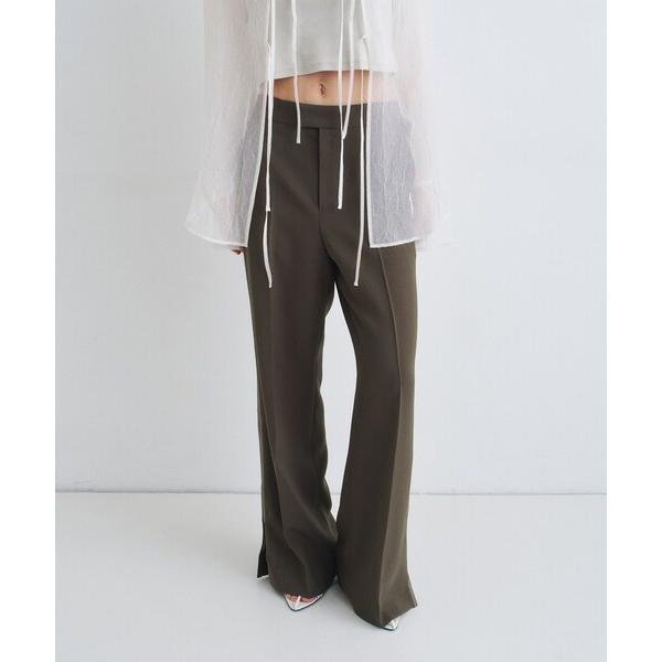 パンツ line zip trousers レディース