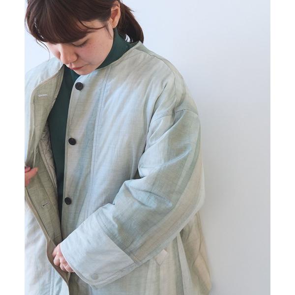 ダウンコート ダウンジャケット コットンナイロン evodown 流し染  ジャケット レディース