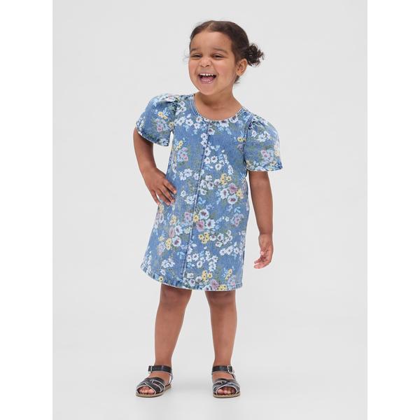 ワンピース デニム フローラル ワンピース (幼児・ベビー) キッズ 子供服 女の子