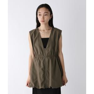 JEANASIS（ジーナシス） ベスト ジレ スラブレタリングVベスト/579833