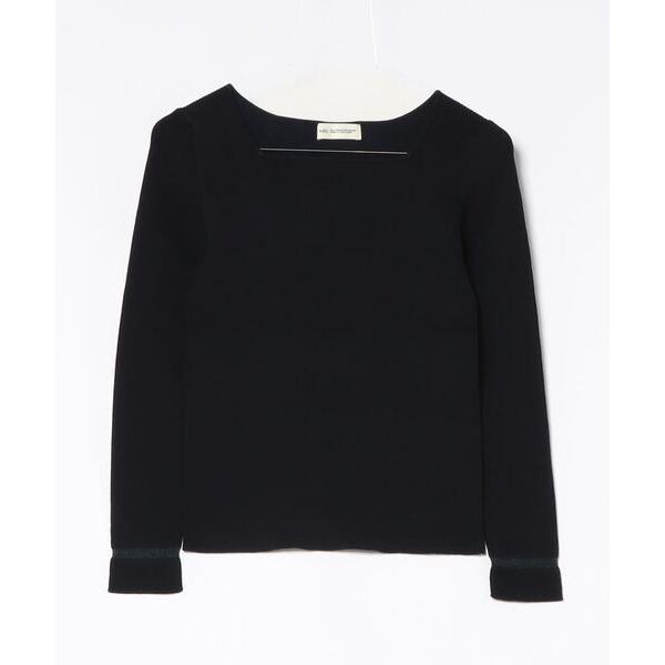 「INED」 長袖ニット 7号 ネイビー レディース